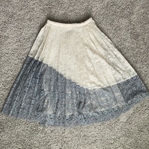 Topshop lace midi skirt